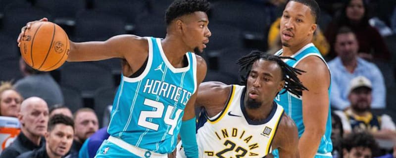 Dunk of the year? Hornets guard Brandon Miller posterizes Indiana&#39;s Myles Turner