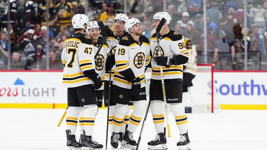 NHL Game Recap: Bruins Earn 1st Road Victory Of The Season, Defeating Avalanche 5-3