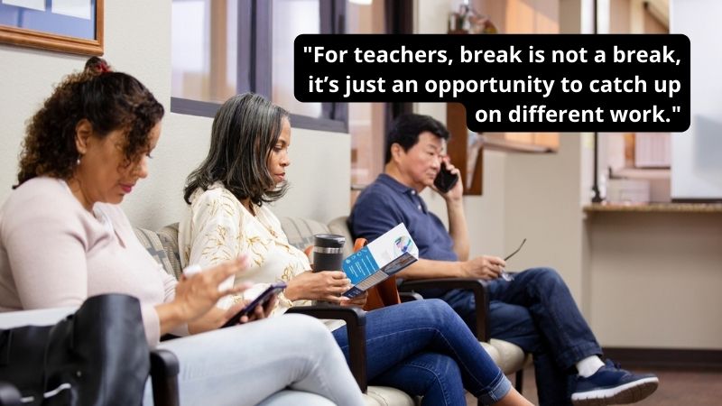 People waiting in doctor's office - This is the Time Teachers Catch Up on Normal Life